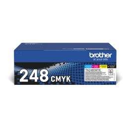 Toner Brother TN248VAL Żółty (4 Sztuk)