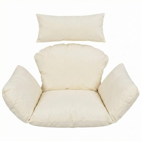 FOTEL WISZĄCY KOKON ZE STELAŻEM 195CM BRĄZOWY 120KG