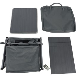 SZAFA TURYSTYCZNA SKŁADANA Z 3 PÓŁKAMI 60x51x98CM ENERO CAMP