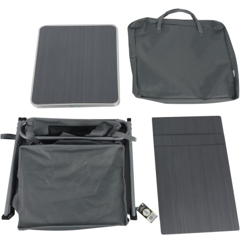 SZAFA TURYSTYCZNA SKŁADANA Z 3 PÓŁKAMI 60x51x98CM ENERO CAMP