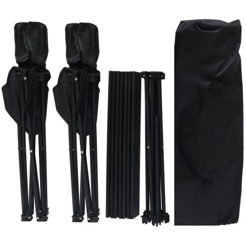 ZESTAW TURYSTYCZNY SKŁADANY 3W1 STOLIK I 2 KRZESŁA CZARNY ENERO CAMP