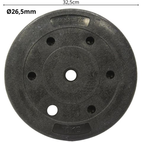 OBCIĄŻENIE BETONOWE 10 KG ENERO FIT fi26,5