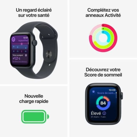 Smartwatch Apple MEPE4ZR/A Biały 1,73" Ø 44 mm
