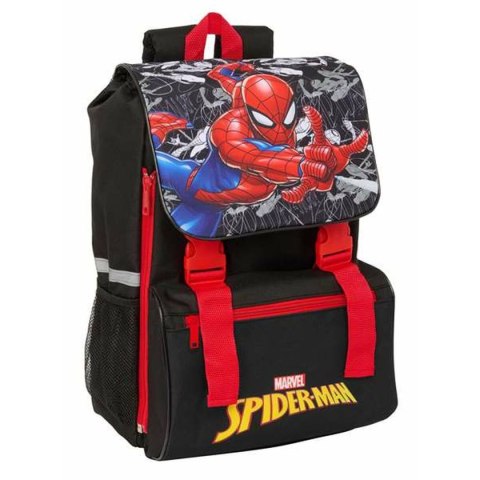 Plecak szkolny Spider-Man Czarny Czerwony 18,5 x 41 x 15 cm