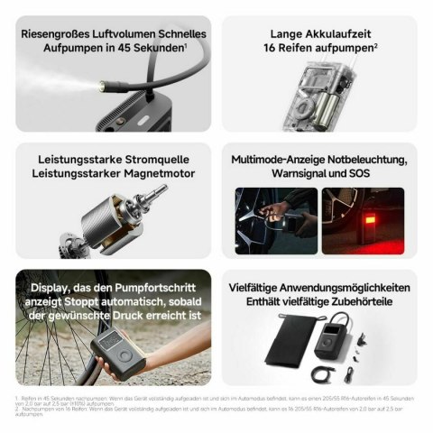 Przenośny kompresor powietrza LED Xiaomi MJCQB07PQW 30 L