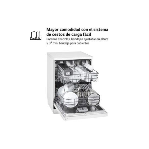 Zmywarka LG DF142FW 5P QUADWASH 60 cm Biały