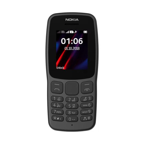 Smartfony Nokia 106 1,8" mediatek 6261d 4 MB Czarny