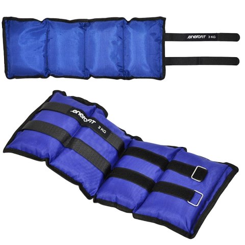 OBCIĄŻENIE NA PRZEGUBY NIEBIESKIE 6KG (2x3KG) ENERO FIT