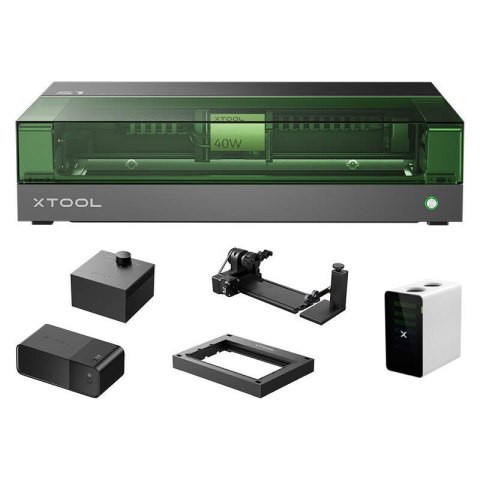 Grawerka laserowa 2w1 xTool S1 40W - zestaw All-in-One (Czarny)