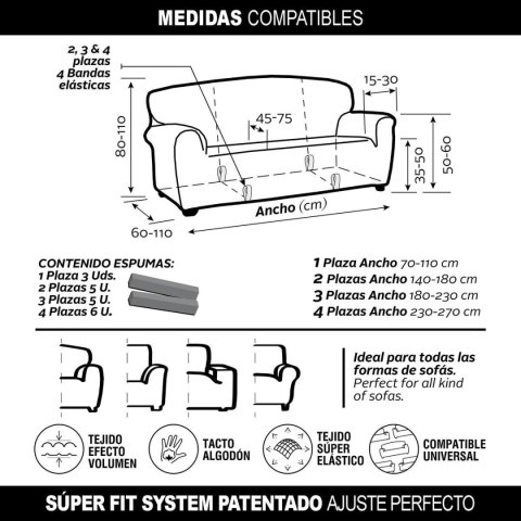 Pokrowiec na Sofę Sofaskins NIAGARA Kolor Zielony (Odnowione C)