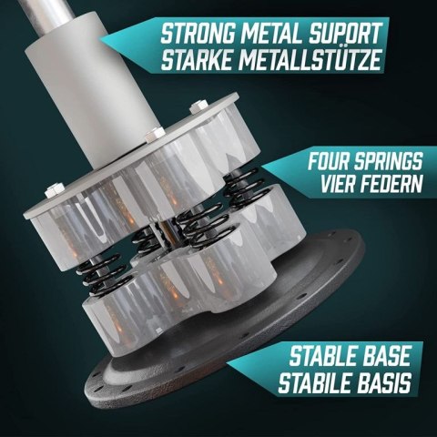 Wolnostojący worek bokserski, 175 cm, 12 przyssawek