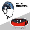 KASK ROWEROWY DZIECIĘCY REGULOWANY NO FEAR MOHAWK R.(48-52CM) BLACK/ BLUE