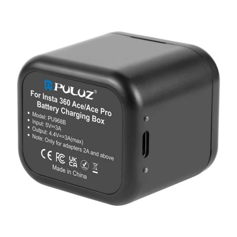 Ładowarka PULUZ 2-slot + etui na karty do Insta360 Ace