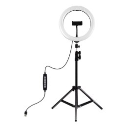 Lampa pierścieniowa PULUZ 26cm statyw 1.1m RGBW LED