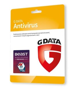 Oprogramowanie G DATA Antivirus 3PC 1rok karta-klucz