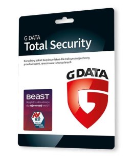 Oprogramowanie G DATA Total Security Multidevice 3PC 1rok karta-klucz