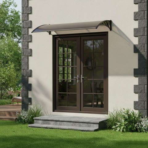 Daszek nad drzwi 150x80 cm zadaszenie osłona poliwęglan MultiGarden