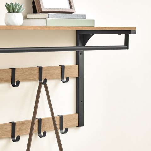 Półka z Wieszakami - sonoma - LCR101B11