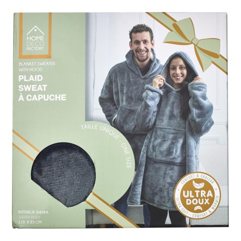 Bluza ocieplana szeroka/ snuddie