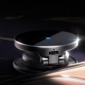 Uchwyt samochodowy magnetyczny na telefon z ładowarką indukcyjną 15W - czarny