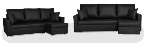 Narożnik rozkładany z funkcją spania ekoskóra Varius rogówka