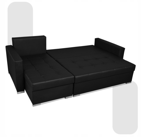 Narożnik rozkładany z funkcją spania ekoskóra Varius rogówka