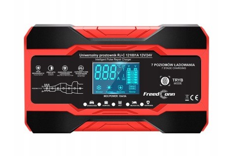 Prostownik akumulatorowy FreedConn RJ-C 121001A 12V, 10A /24V 5A (WYPRZEDAŻ)