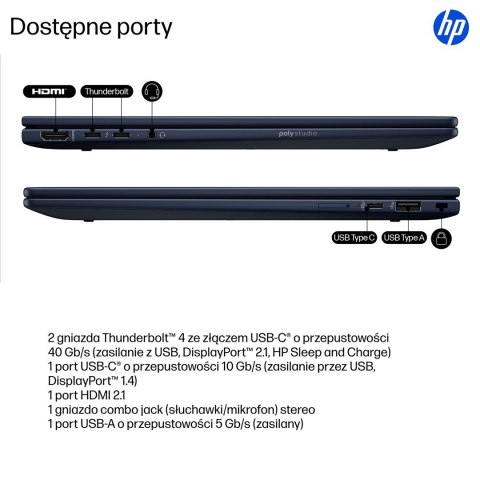 HP EliteBook X G1i Flip Ultra 7 258V 14"2.5K Touch 800nits 120Hz AG 32GB LPDDR5x-8533 SSD512 Intel Arc Cam IR 5 Mpx AI 68Wh W11P