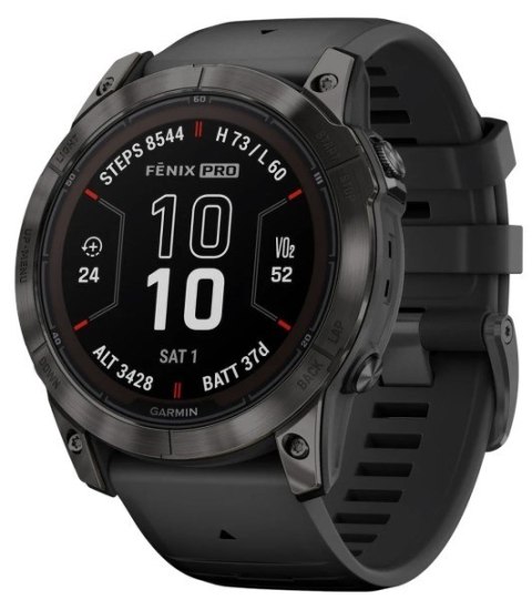 Zegarek Garmin Fenix 7X Pro Sapphire Solar Edition, 51mm MIP Black