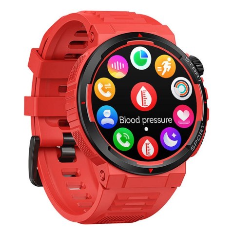 Smartwatch ZEBLAZE Ares 3 Plus (czerwony)