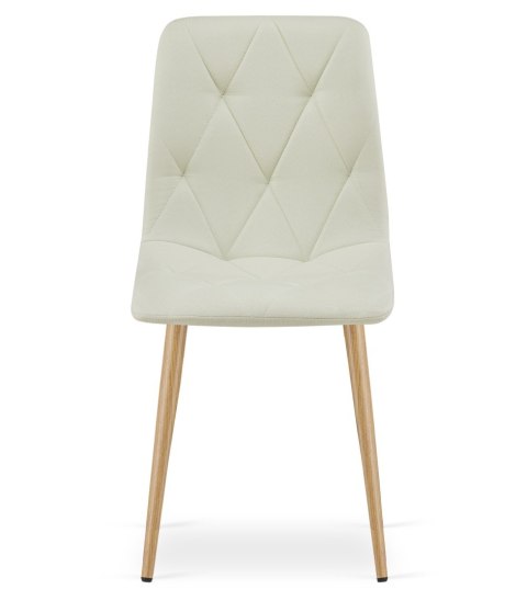 Krzesło LIBRA - beż materiał / nogi kolor drewna x 1