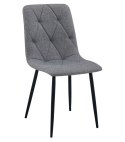 Krzesło LIBRA - ciemny szary materiał / nogi czarne x 1
