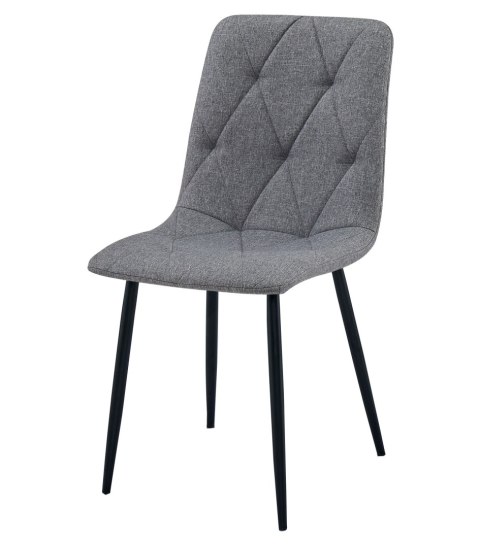 Krzesło LIBRA - ciemny szary materiał / nogi czarne x 1