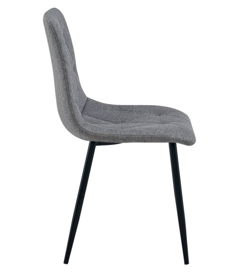 Krzesło LIBRA - ciemny szary materiał / nogi czarne x 1