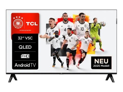 Telewizor TCL 32V5C QLED 32'' Full HD Android TV Dolby Digital Plus DVB-T2 Czarny (WYPRZEDAŻ)
