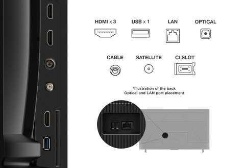 Telewizor TCL 55V6C DLED 55'' 4K Ultra HD Google TV Dolby Atmos DVB-T2 Metaliczny (OUTLET)