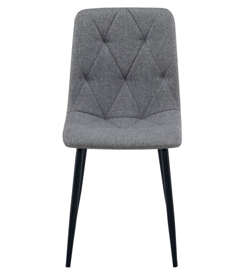 Krzesło LIBRA - ciemny szary materiał / nogi czarne x 3