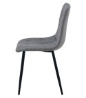 Krzesło LIBRA - ciemny szary materiał / nogi czarne x 4