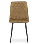 Krzesło TURIN - brązowy aksamit / nogi czarne x 4