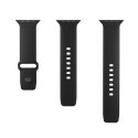 Pasek silikonowy do zegarka Apple Watch 38 40 41 mm Icon czarny - 2 szt.