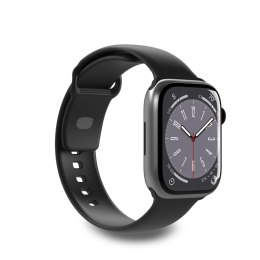 Pasek silikonowy do zegarka Apple Watch 42 44 45 49 mm Icon czarny - 2 szt.