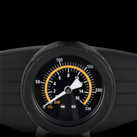 Pompka rowerowa podłogowa z manometrem 160 PSI 11 bar - czarna