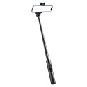 Selfie stick kijek z uchwytem do smartfona teleskopowy tripod 1.7m - czarny