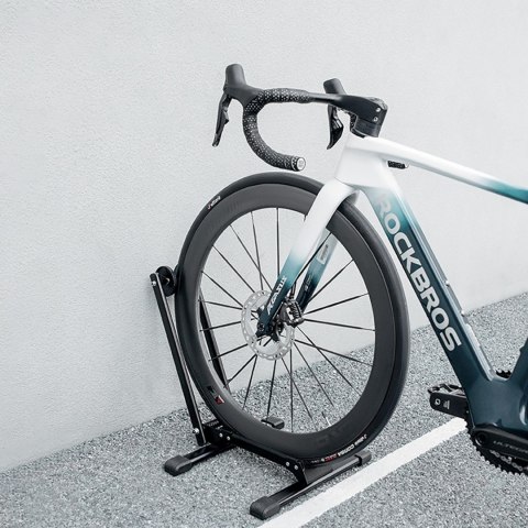 Stojak rowerowy składany serwisowy do kół 20-29 cali - czarny