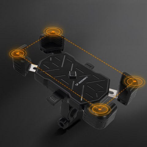 Uchwyt rowerowy na kierownicę do smartfona - czarny