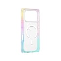 Etui pokrowiec na iPhone 17 Pro Max Omni MagSafe - przezroczyste-tęczowe