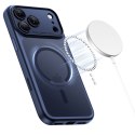 Etui pokrowiec na iPhone 17 Pro Magpeak Magsafe CC - granatowy mat