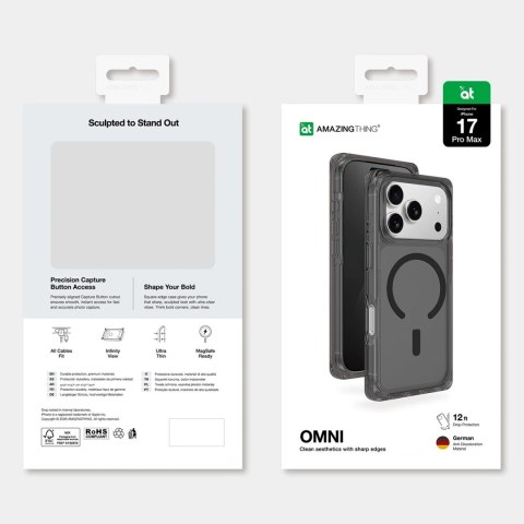 Etui pokrowiec na iPhone 17 Pro Omni MagSafe - czarne