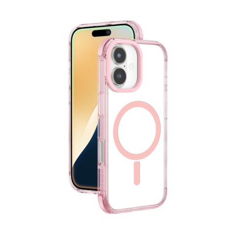 Etui silikonowe pokrowiec do iPhone 16 Omni Mag Case - ciemnoróżowe