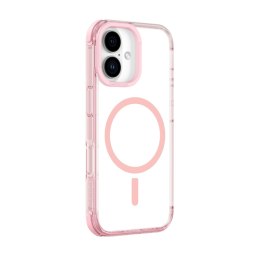 Etui silikonowe pokrowiec do iPhone 16 Omni Mag Case - ciemnoróżowe